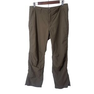 Eddie Bauer First Ascent Guide Pants Mens 33x30 Brown Nylon Hiking Outdoor Trail